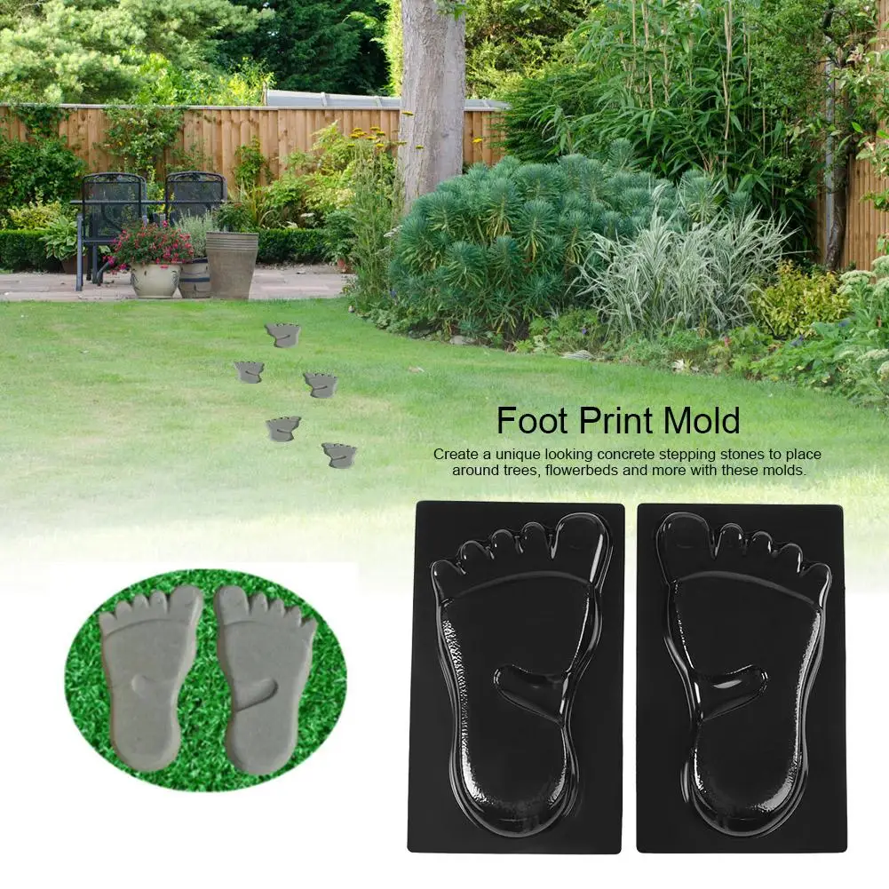 Personality Paving Maker Foot Print Mold Concrete Stone Garden Mould