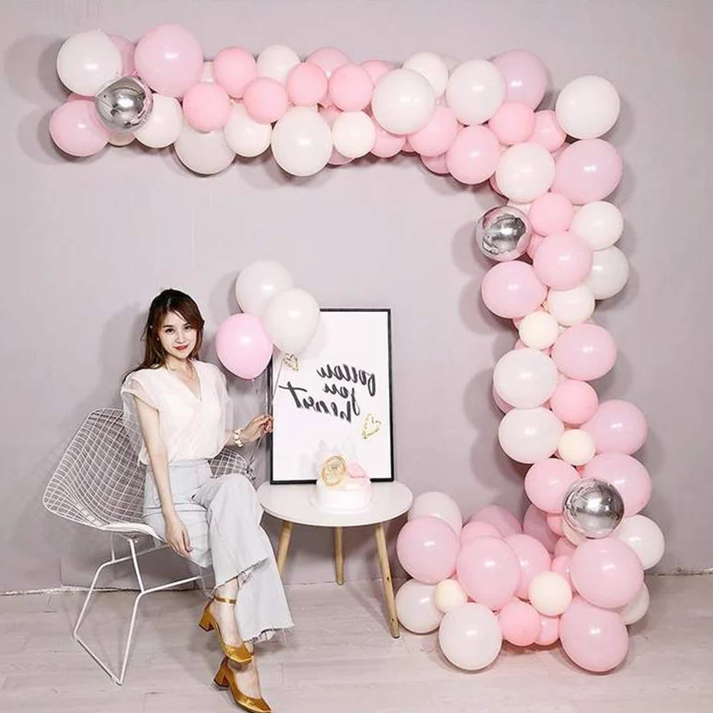 

INS Style Balloons Set Pink Decorations Photo Props Wedding Festival Party Decor 3D Ballon Arch Chain Background Wall Unitized