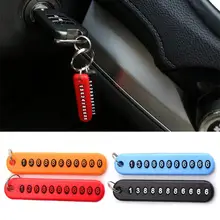 Анти-потеря номерной знак автомобиля брелок кулон ювелирные изделия мобильный телефон номер карты подвесная пластина брелок