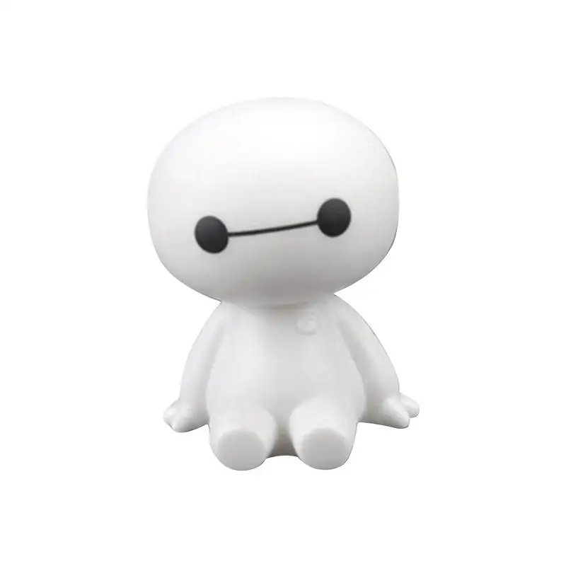 Мультяшный пластиковый робот Baymax качающаяся голова фигурка автомобиля