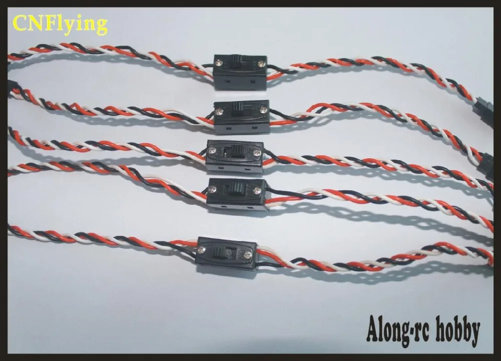 

FREE SHIPPING receiver to ESC SWITCH WITH WIRE (5PCS) for airplane/hobby plane /RC model/airplane rc car DIY model spare part