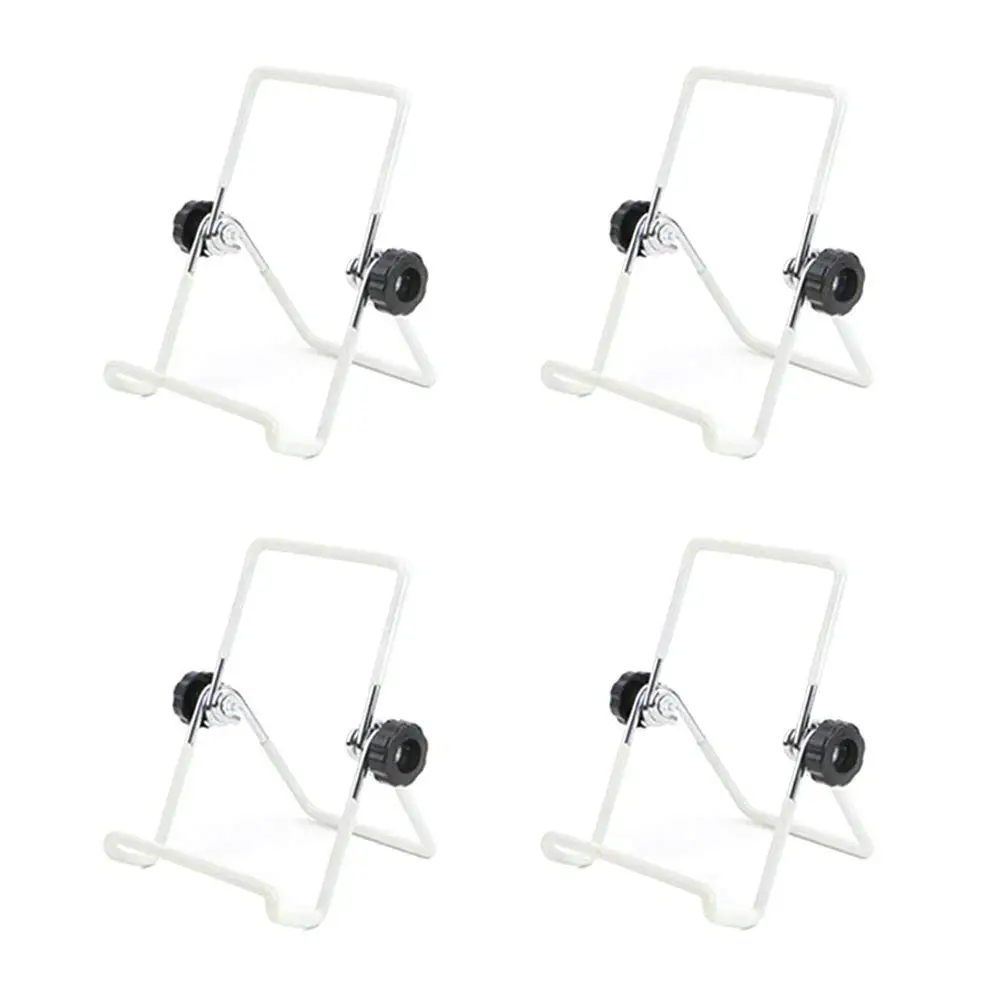 

4 Pieces S Preserving Jar Cover Stands Stainless Steel Sprouting Jar Seed Shoot Can Survive Stand Phone Ipad Tablet Stand (Whi