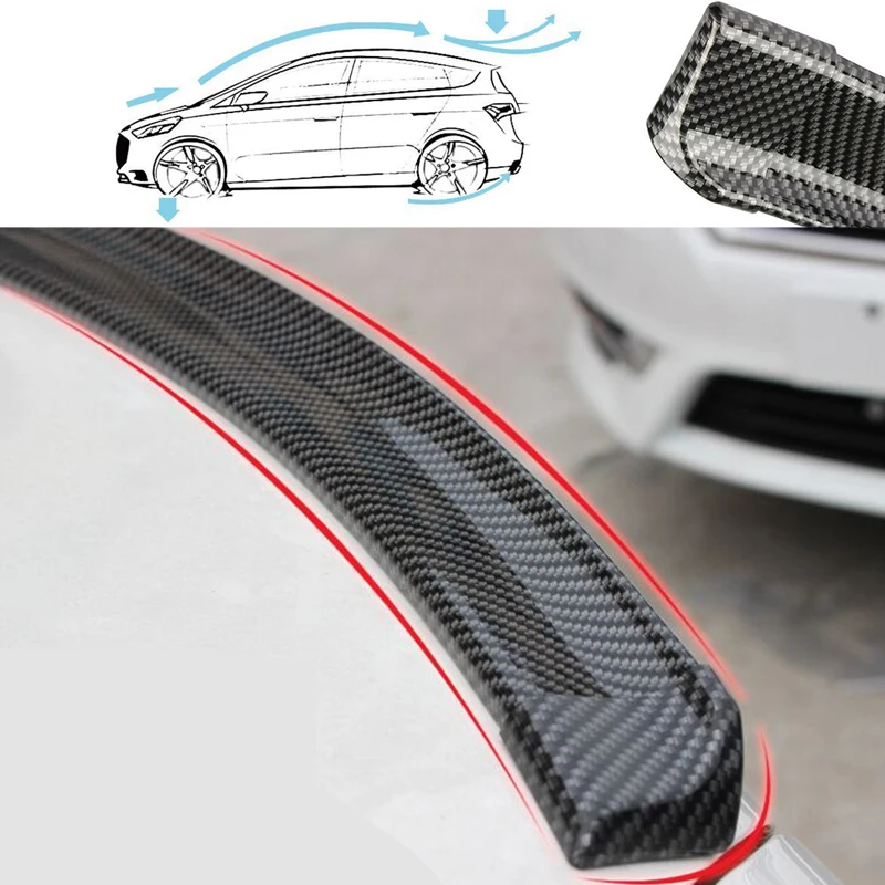 

1.5M Car-Styling 5D Carbon Fiber Spoilers Styling DIY Refit Spoiler For Audi BMW Toyota KIA Hyundai Opel Mazda Ford Skoda