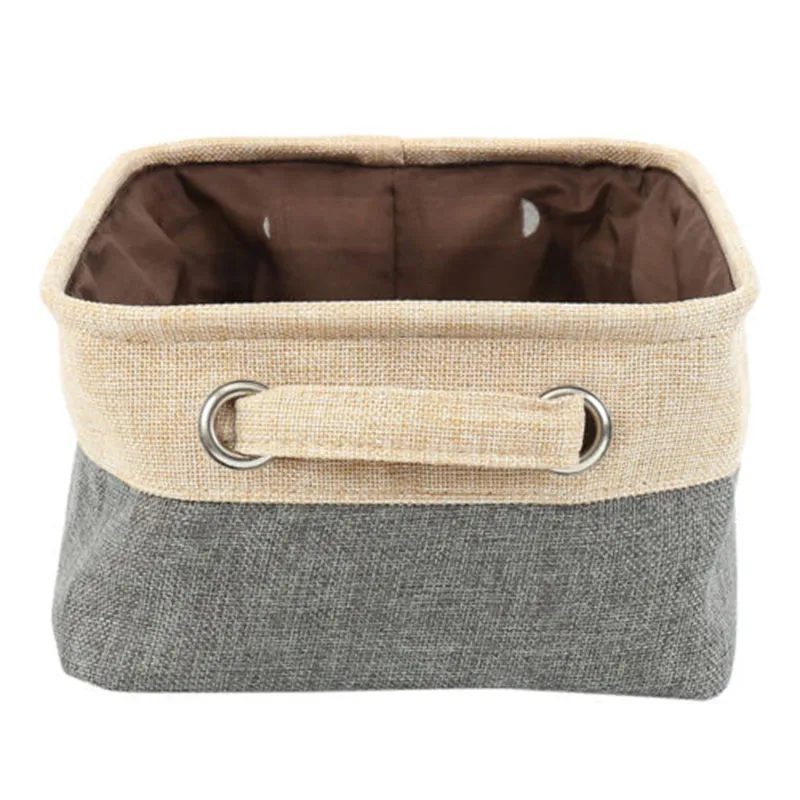 

Foldable Linen Cotton Storage Basket Japanese Style Dirty Clothes Storage Laundry Basket Sundries Organizer Toy Home Storage Box