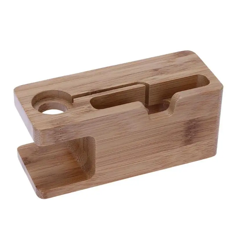  Holz Handy Ladegerät Halter Smart Uhr Desktop Ladestation Basis Halterung für iphone xmax für iwatc