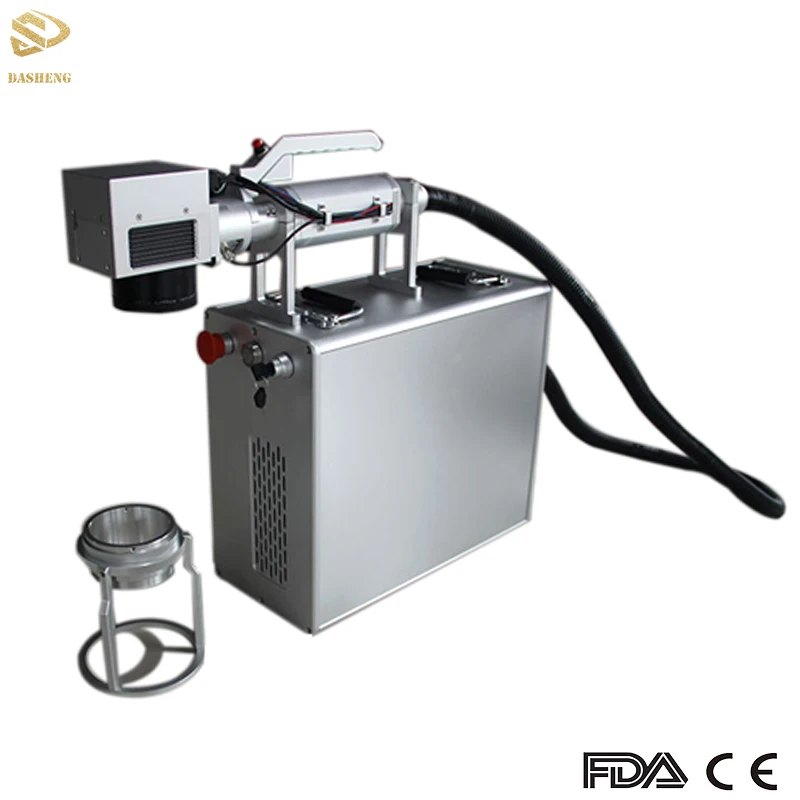 

DASHENG brand 20 W Portable Fiber Laser Marking Machine Mini Laser Marker for Metal, Gold, Silver, Aluminum Plates, Phone Cover