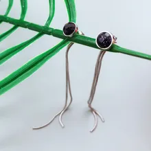 Новая настоящая Oorbellen Длинная кисточка штифт серьги для женщин Смола падение Brincos Bijoux букле D'oreille ювелирные изделия серьги