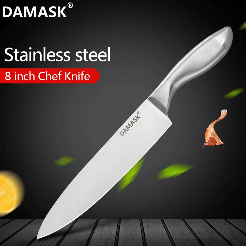 

Damask 8 Inch Kitchen Knives 3cr13 Stainless Steel Chef Knife Kitchen Paring Utility Santoku Chef Bread Knives Cooking Accessory