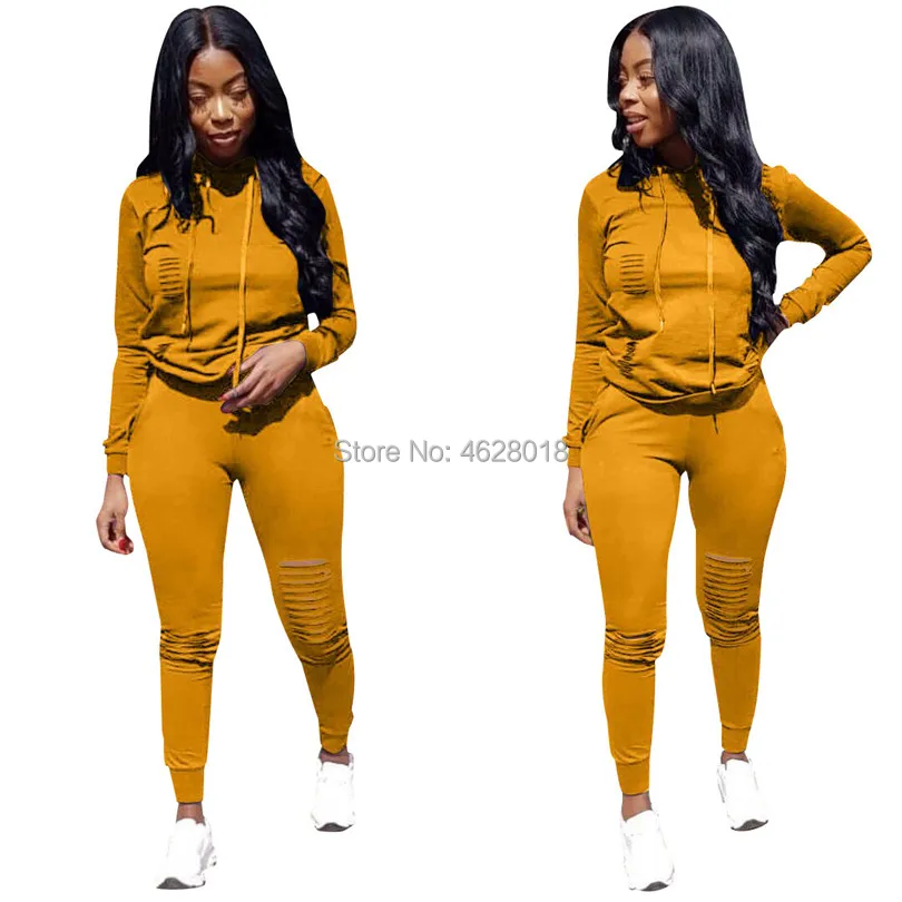 

S-XXXL 6 COLORS Winter Overalls Autumn Hoodies+pant tracksuit fashion sexy women's set two pieces suits casual tracksuit