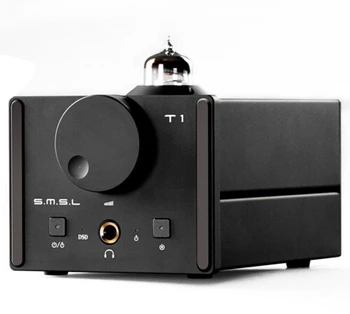 

SMSL T1 DAC DSD512 Tube Headphone Amplifier 384KHZ/32Bit AK4490EQ+CM6632A OPTIC/Coaxial/XMOS/USB DAC Digital Tube Amp