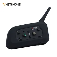 Vnetphone V6 1200 M Casco Del Motociclo di Bluetooth Intercom Full Duplex per 6 riders BT Senza Fili motociclo Interphone Auricolari