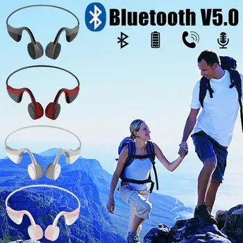 

Bluetooth 5.0 Wireless Headphones Bone Conduction With Anti Interference Microphone Hands-free Outdoor Sports Headset 4 Color