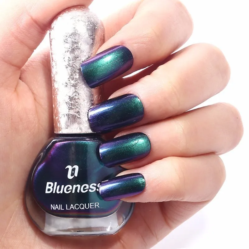 Blueness 6 видов цветов мл Гель лак для ногтей звездное небо серии блестящие амулеты