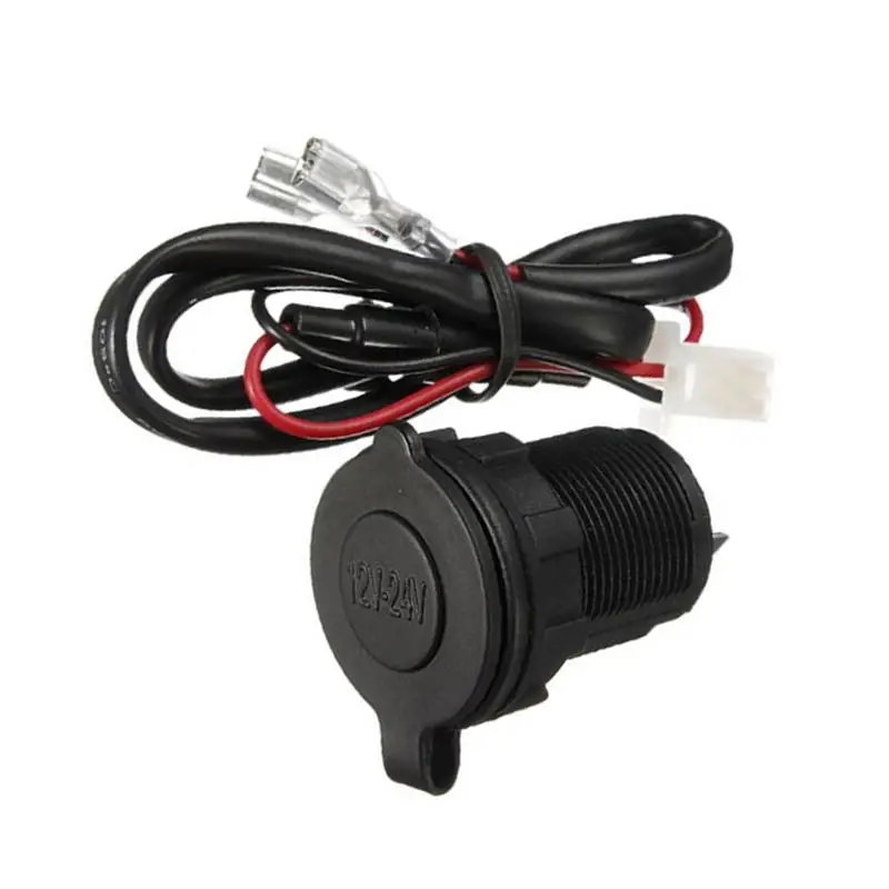 

Universal DC 12/24V Waterproof Motorcycle Boat Car Tractor Mower Cigarette Lighter Socket Outlet Adapter
