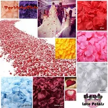 20 цветов Романтический шелк искусственные лепестки роз украшения для Свадебная вечеринка 10 Сумки(прибл. 1000 шт