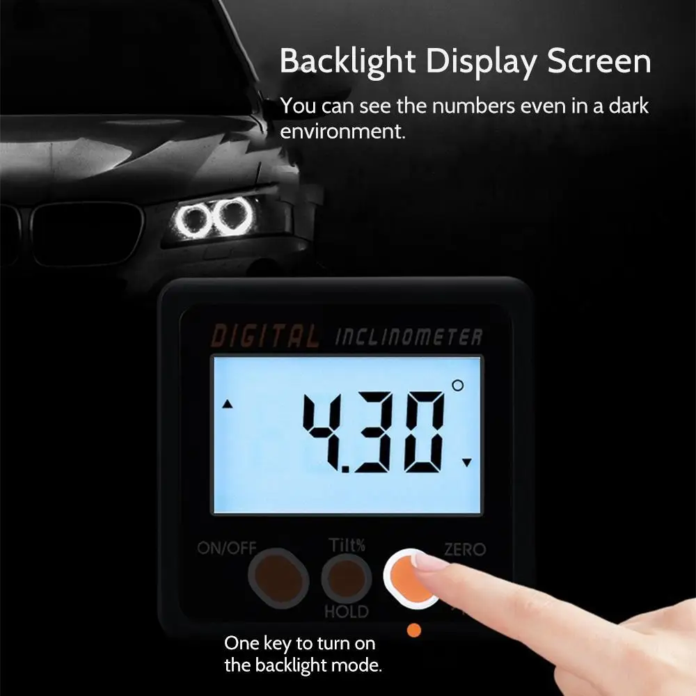 

Digital Inclinometer Electronic Protractor Aluminum Alloy Shell Digital Bevel Box Angle Gauge Meter measuring tool Angle ruler