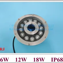 Светодиодный светильник для подводного плавания, светильник для бассейна, фонтан, светильник, стиль, светодиодный светильник под водой, 6 Вт, 9 Вт, 12 Вт, 18 Вт, IP68, 12 В, AC