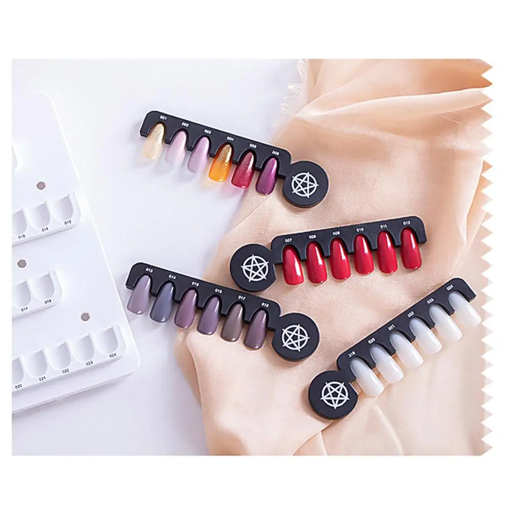 

BellyLady 240 Pcs/bag Polish Gel Display Nail Tips Color Display Card Chart Book Art Tools Salon Accessory