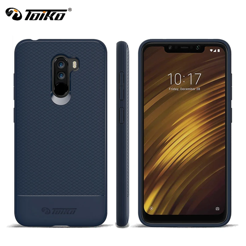 

TOIKO Soft TPU Shockproof Cases for Xiaomi Pocophone F1 Slim Back Cover Poco F1 Impact Protective Bumper Phone Accessories Shell