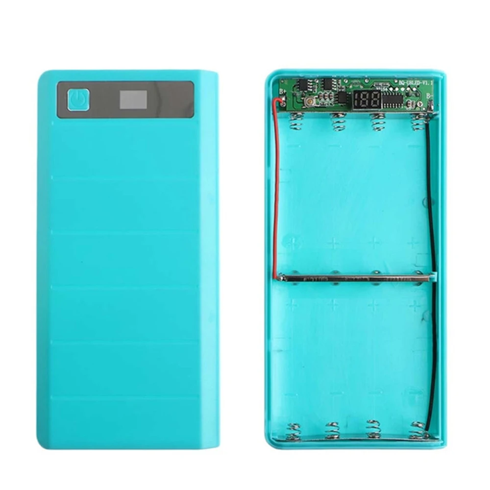 Новый портативный аккумулятор DIY 8x18650 чехол коробка ЖК дисплей два USB блока