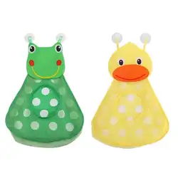 Baby Shower игрушки для ванной мультфильм лягушка/утка Baby хранение детских игрушек Сетчатая Сумка с Крепкие присоски игрушка сумка