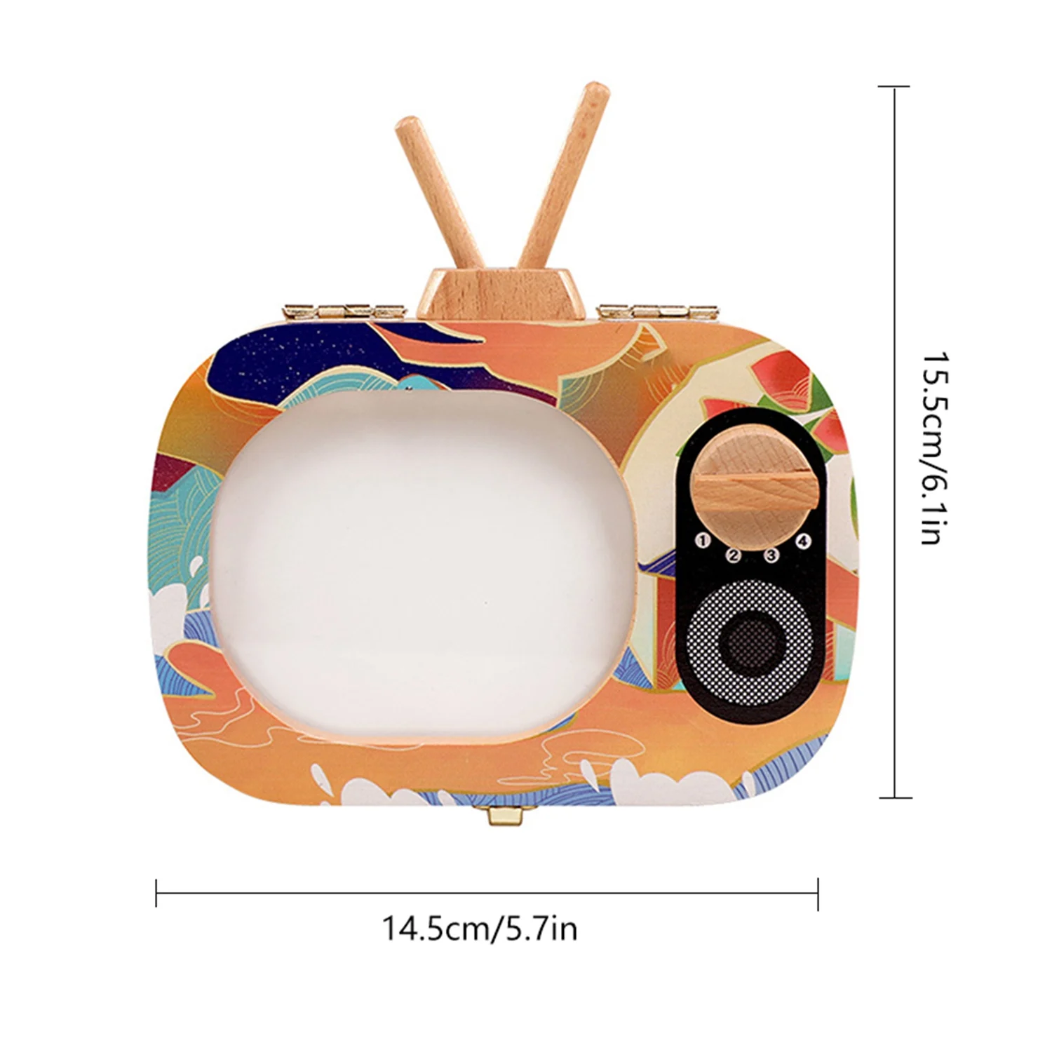 Детская коробка для зуба на память, деревянная коробка для зубов в форме телевизора, коробка для зуба на память, коробка для хранения зуба на память, рекламные подарки для сбора