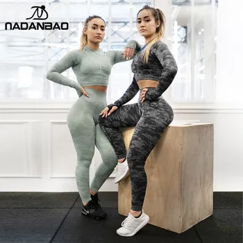 

NADANBAO 2019 Hot Sale Fitness Pants Camouflage Womens Puls Size Workout Legging High Waist Flexible Gym Sporting Legging