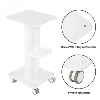 

Salon Trolley Salon Use Pedestal Rolling Cart Wheel Aluminum Stand