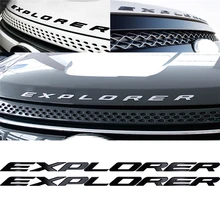 DIY 3D Auto Decal Sticker Car EXPLORER Letters Hood Emblem Chrome Logo Badge Car Sticker for Ford Explorer Car Styling DIY 3D Auto Decal Sticker Car EXPLORER Letters Hood Emblem Chrome Logo Badge Car Sticker for Ford Explorer Car Styling