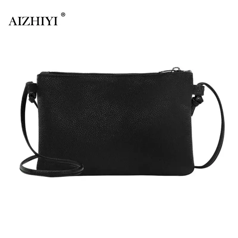 

Women Clutch Soft Solid PU Leather Mini Messenger Bag Crossbody Shoulder Bags Bolsas Femininas Bolsas De Marcas Famosas 2019 New