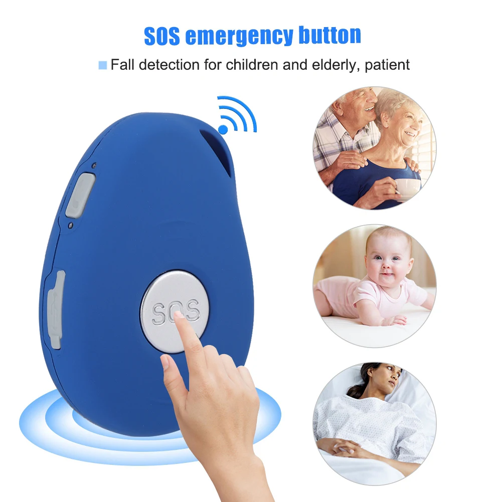 

Live Tracking Fall Down Safety GPS Intercom Tracker for Person Elderly Kids Hot