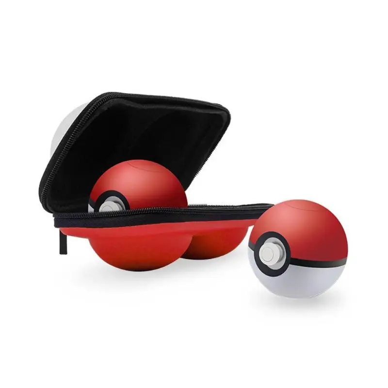 

ALLOYSEED 2 Slot Portable Carrying Case Storage Box Protective Cover Pouch For Nintend Switch Pokemon Pokeball Handle Cover Bag