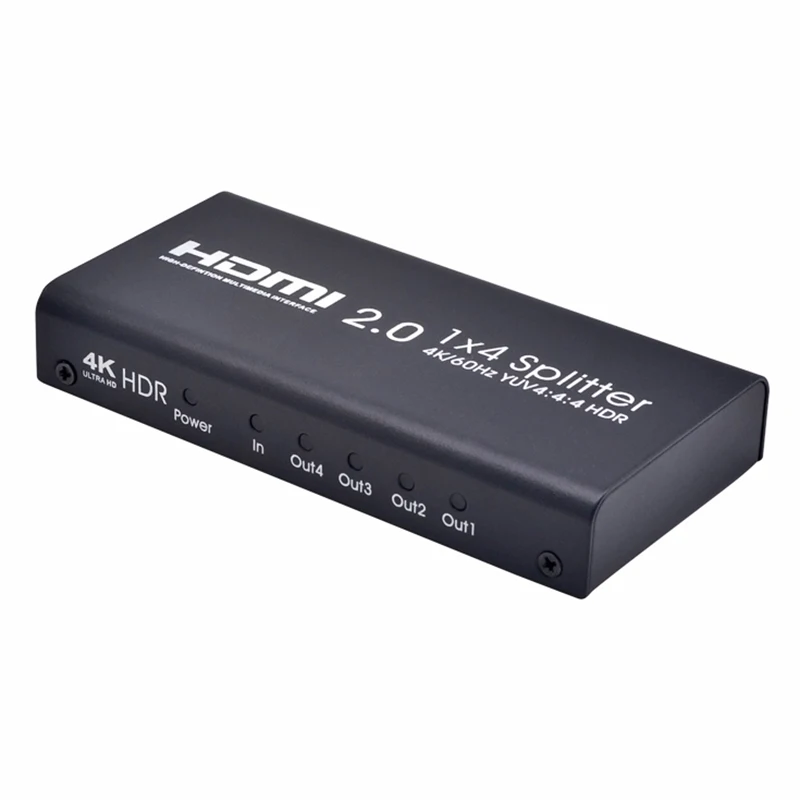 

OPQ-4K Hdmi Splitter 2.0 1X4 Hdmi 2.0 Splitter Hdcp 1.4 Hdr Splitter Hdmi 2.0 4K Hdmi2.0 Splitter For Dvd Ps3 Ps4