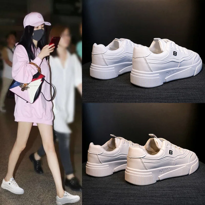 

Small White Shoes Woman 2019 Spring New Pattern Student Joker Run Korean Street Shoes Time Ventilation Run Casual Shoes