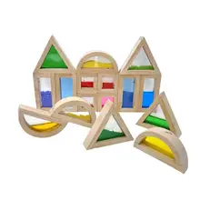16 шт. для Kidpik Sound акриловые радужные творческие строительные блоки для детей раннего образования инновационная обучающая головоломка игрушки