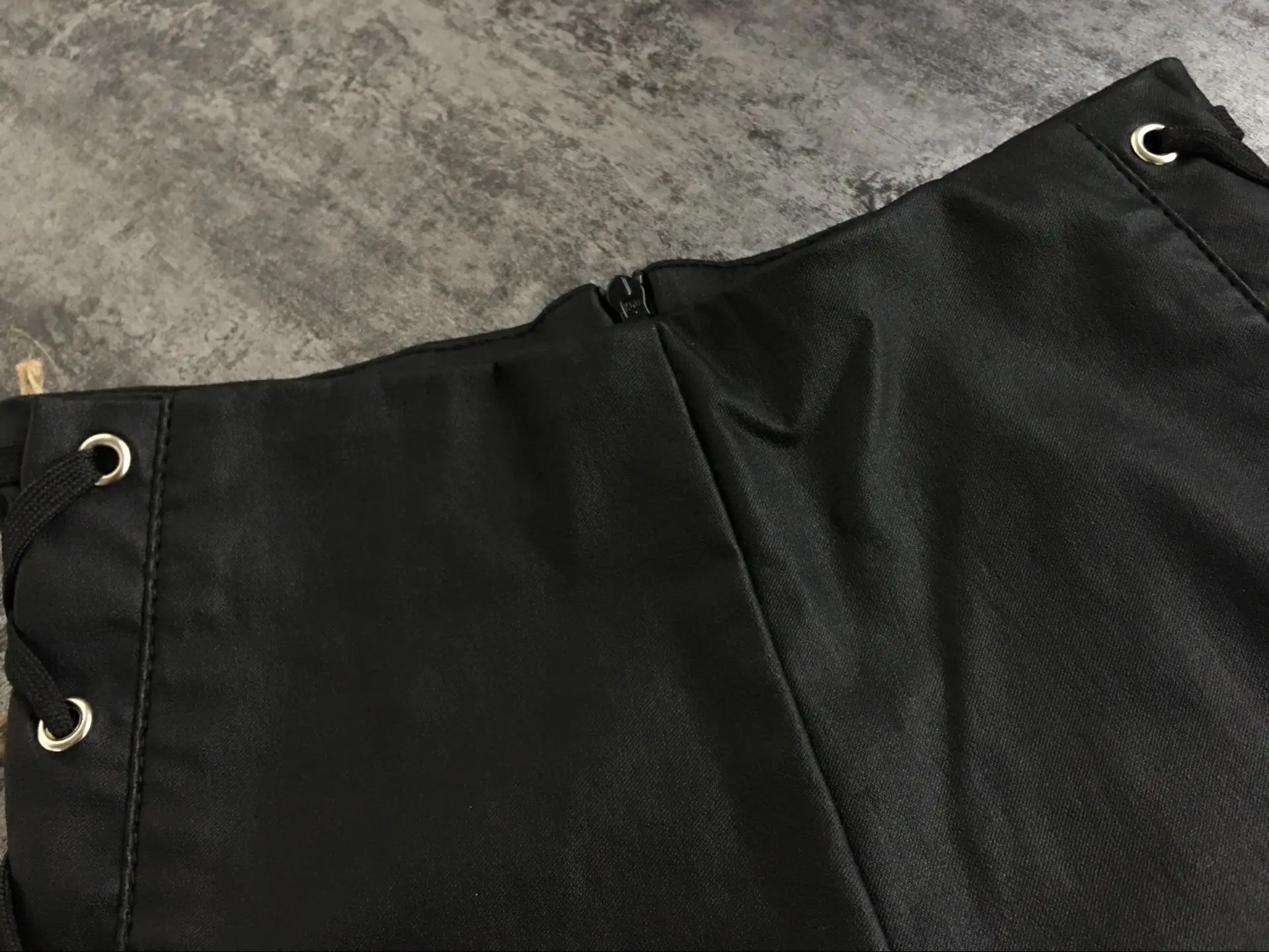 Alto Pu Venda Slim Cuero Talle Negro Estilo Pantalones La Elástico Imitación Mujer Nuevo De qYz4x7H