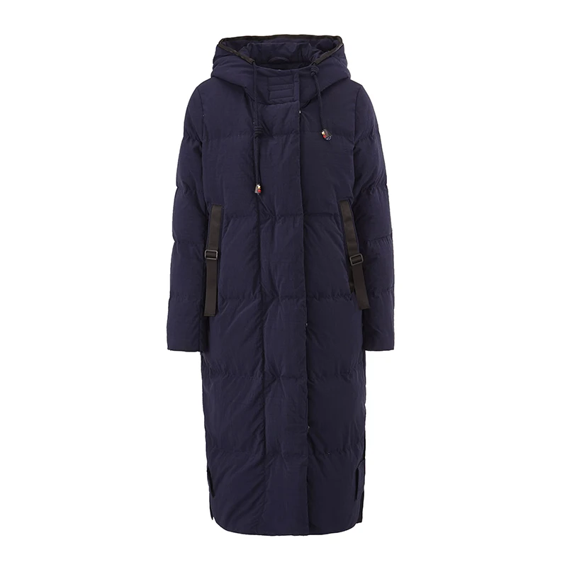 INMAN 2018 Winter New Arrival Hooded Retro Warm Windproof Long Section Woman Down Coat