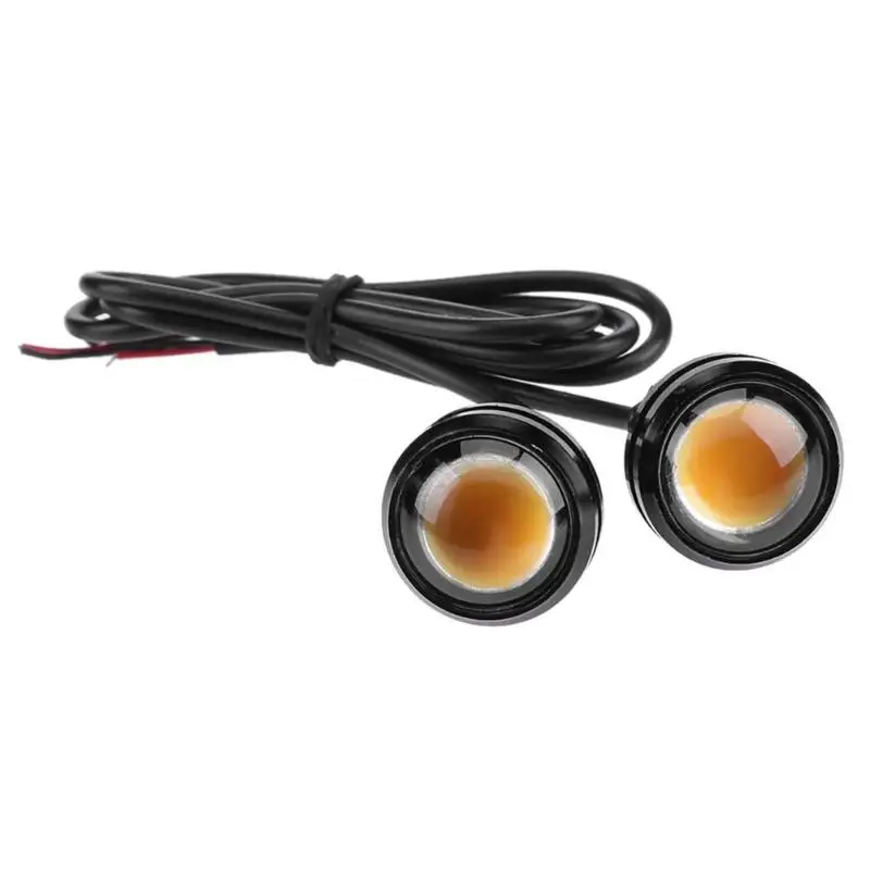 

Universal 1 Pair High Power Eagle Eye Yellow LED Car Daytime Running Lights
