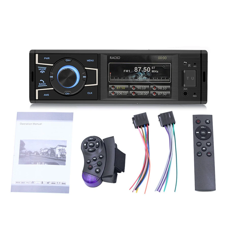 

Car Receiver 3.2" Bluetooth RMVB/MP5/Radio/Bluetooth Player FM Radio support Subwoofer Microphone