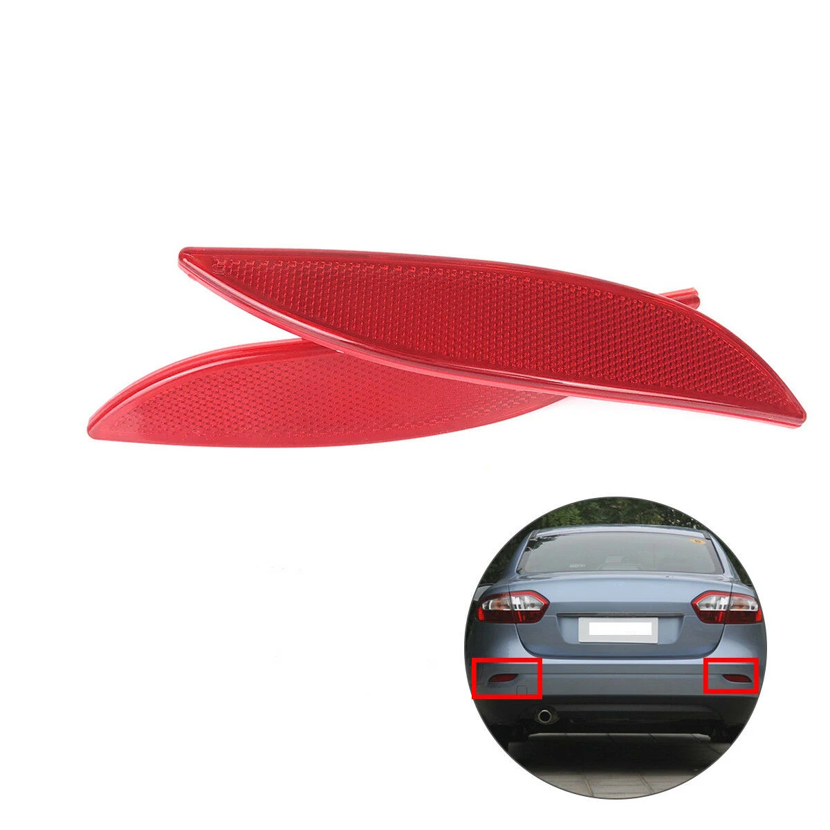 

rear bumper reflector light lens / left&right side 265600004R For Renault Megane MK3
