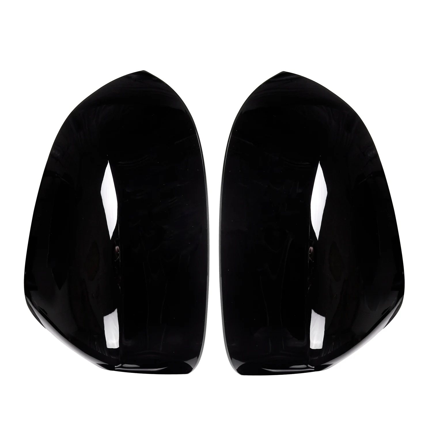 

NEW-2Pcs Glossy Black Exterior Side Rearview Mirror Cap Cover Trim For Bmw X3 X4 G01 G02 2018 2019 Car Accessories