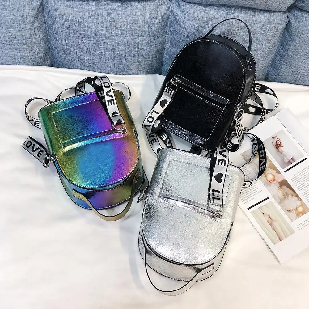 

2019 New Fashion New Women Kids Girls Backpack Glitter Sequin Small Makeup Casual Crossbody Popular Shoulder Backpack