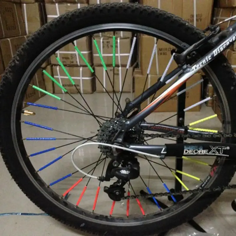 1 упаковка флуоресцентные велосипедные наклейки для колес мотоцикла MTB Горный