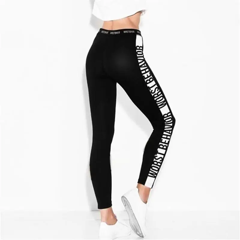 

2019 New Fashion Women's Sports Gym Yoga Printing Running Fitness Leggings Pants Yoga Clothes