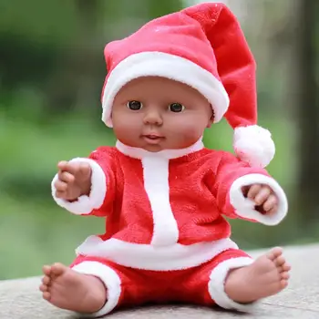 

Christmas Clothes Doll Simulation Baby Doll Toy Accompanying Interactive Game Black Doll For Baby Girl Gift Toy