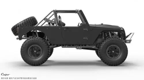 Капо 1/8 RC гоночный JKMAX металлический Рок Гусеничный автомобильный комплект