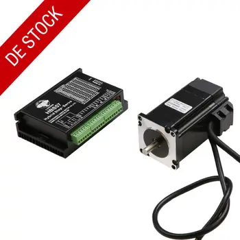 

EU Free shiping[3-8days ship] NEMA23 Closed-Loop Stepper motor 1.1N.M 4A 1000line Encoder 3m cable &Servo Driver HBS57 CNC