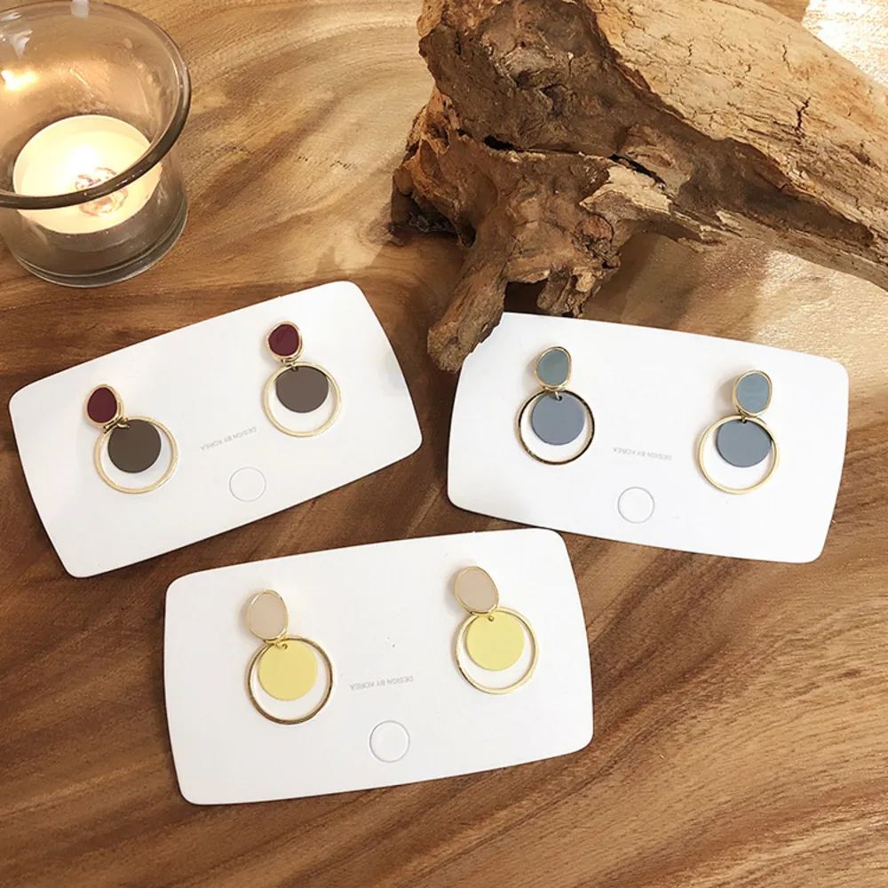 

2019 Korea Earrings New Hit Color Enamel Irregular Geometric Abstract Oval Earrings For Women Earrings Boho Summer EarringsGirl