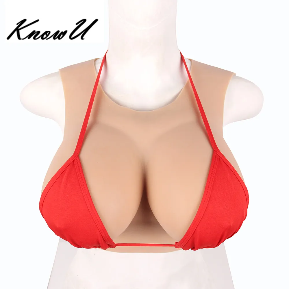 

Tight Cup Queen Breast CD Body Silicone Transgender Half Drag F Forms Suit TV