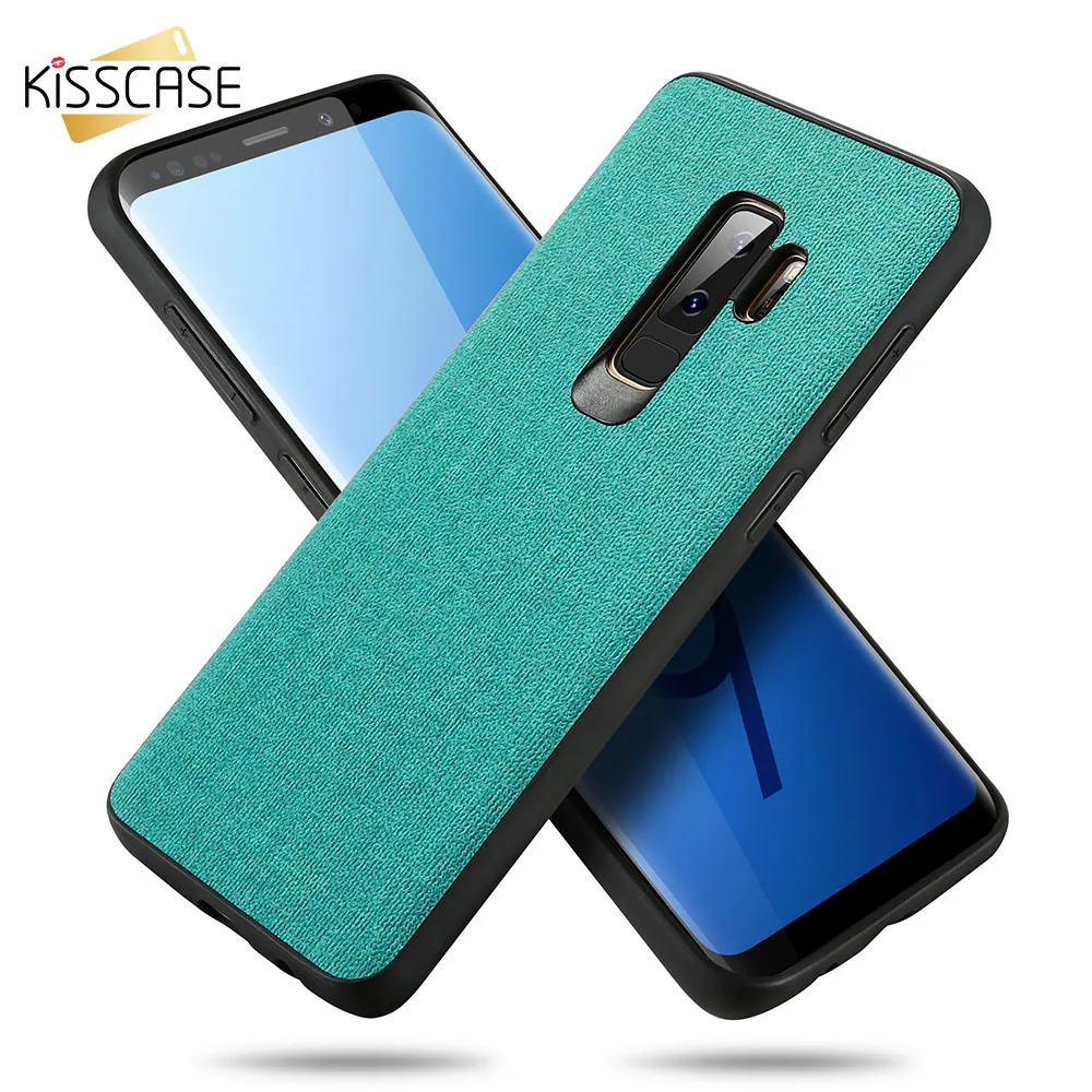 Тряпичный чехол для samsung Galaxy J4 J6 J8 плюс KISSCASE ткань кожаный телефона 2018 J2 Core задняя